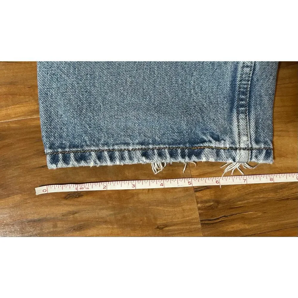 Vintage 90s Levi’s 550 Relaxed Fit Tapered Leg Jeans 38x34 Light Wash Distressed